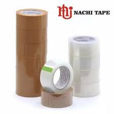 

Lakban Isolasi selotip Nachi OPP Packing Tape 2 inch 48mm 100yard Bening dan Coklat