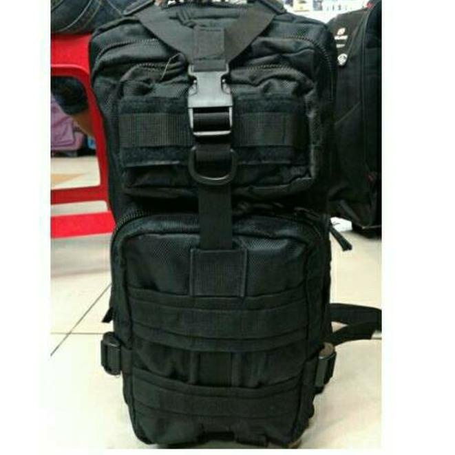 Promo Murah Tas Ransel Army Libanon 3P Hitam / Tas Tactical Militer Polisi Brimob