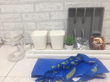 Rel Dinding Dapur / Rel Gantungan 60 Cm, Rel Peralatan Kamar Mandi Warna Putih Su197