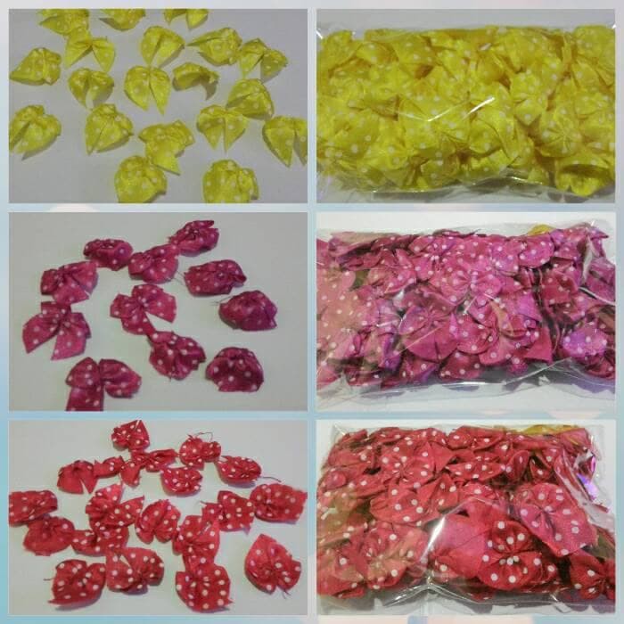 

Pita jadi 1/2 inch motif polkadot isi 144 pcs - Putih