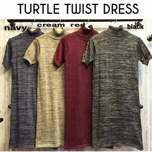 [Turtle dress twiss RO] Blouse Wanita Rajut Varian Warna