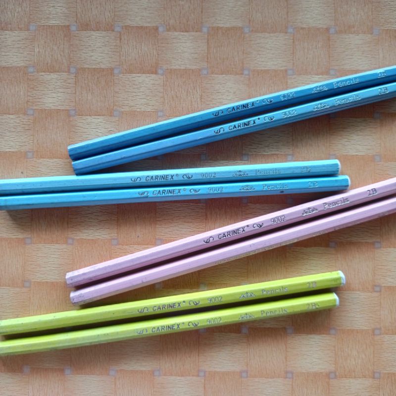 

Pensil 2B carinex warna pastel