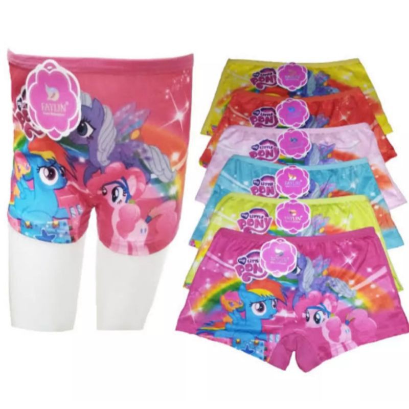 3 PCS CD Boxer Karakter Anak Perempuan-Celana Dalam Anak Model Boxer