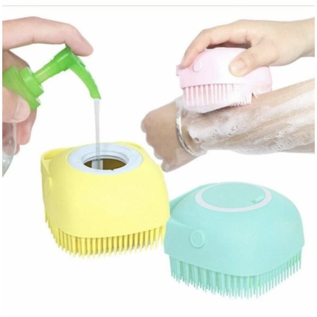 SILICON MASSAGE BRUSH SET / SIKAT BADAN SILIKON harga/1pcs