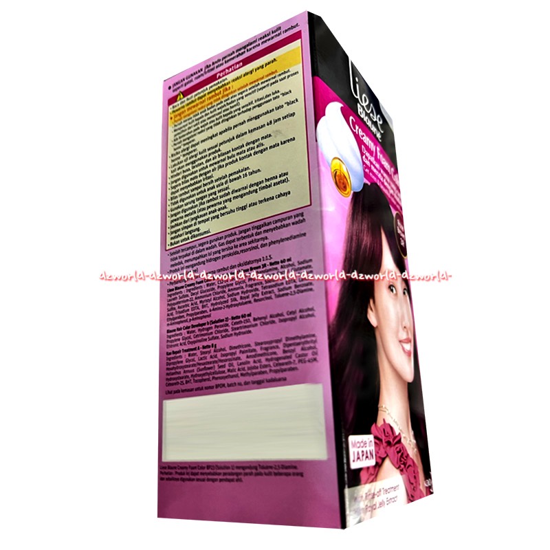 Liese Blaune Creamy Foam Color 2NA Natural Ash Brown 3R Rose Brown 4 Brown Pewarna Cat  warna Coklat Rambut Made In japan Liesse