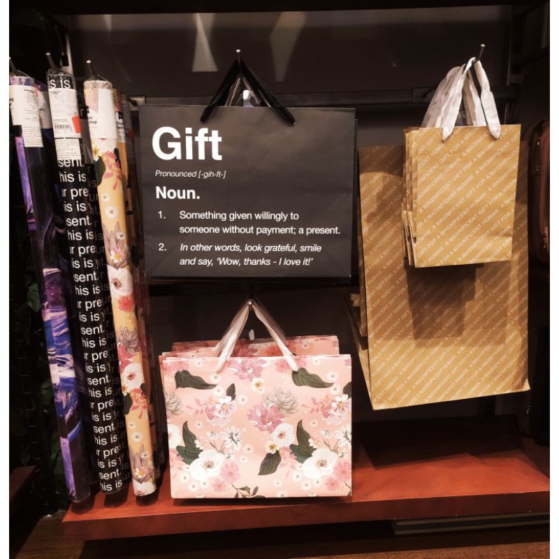 

PAPER BAG & WRAP GIFT FLASH SALE TYPO BRAND