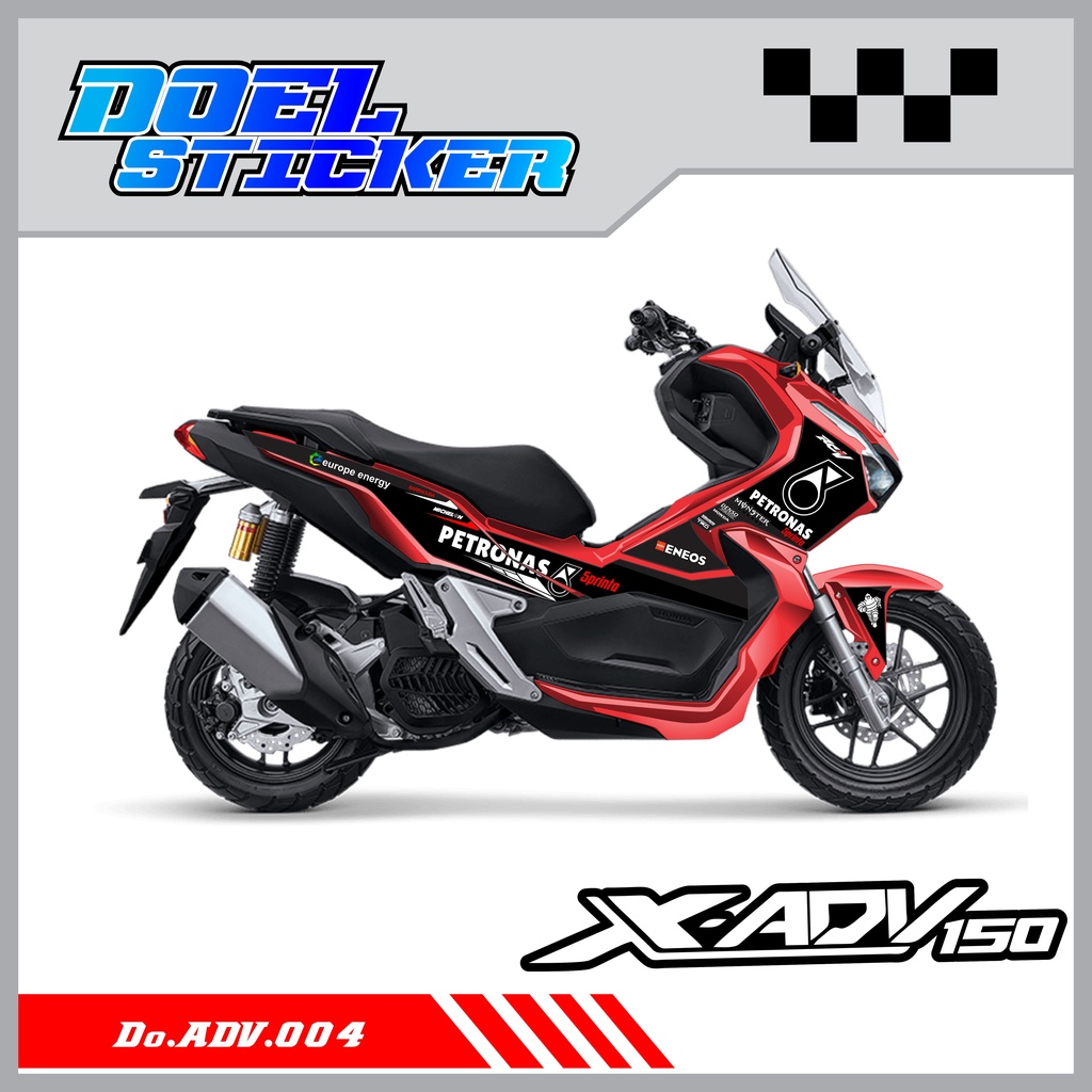 STICKER STRIPING ADV 150 - STICKER STRIPING LIST VARIASI HOLOGRAM , CROME ADV 150 DOEL 004