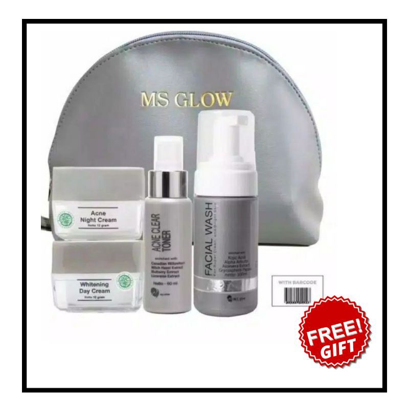 Ms Glow Acne / Ms Glow Original Acne Series / Ms glow Acne Terlaris / Paket Acne Ms Glow