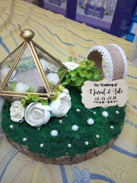 Tempat Cincin /terarrium Ringbox /ringbearer/ Tempat Maskawin/tempat Cincin Rustic /terarrium Rustic