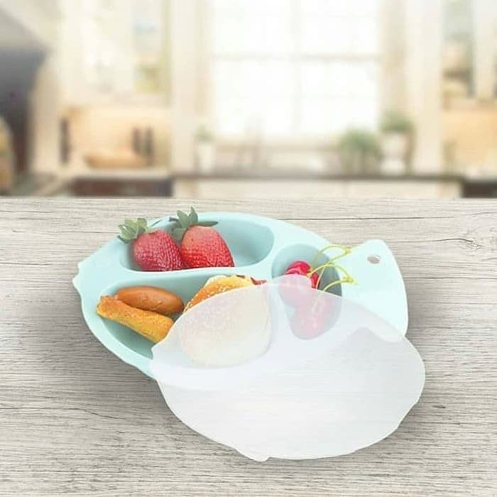 BABY SAFE Fish Plate With Lid | Piring Berbentuk Ikan dengan Penutup B355B &amp; B355S