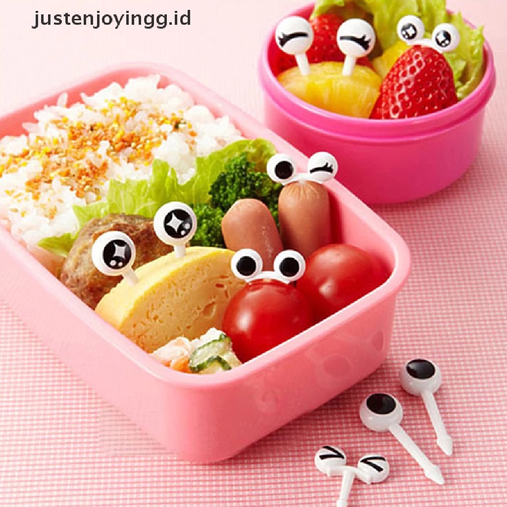 6 / 10pcs / Pak Garpu Bento Desain Kartun Untuk Anak