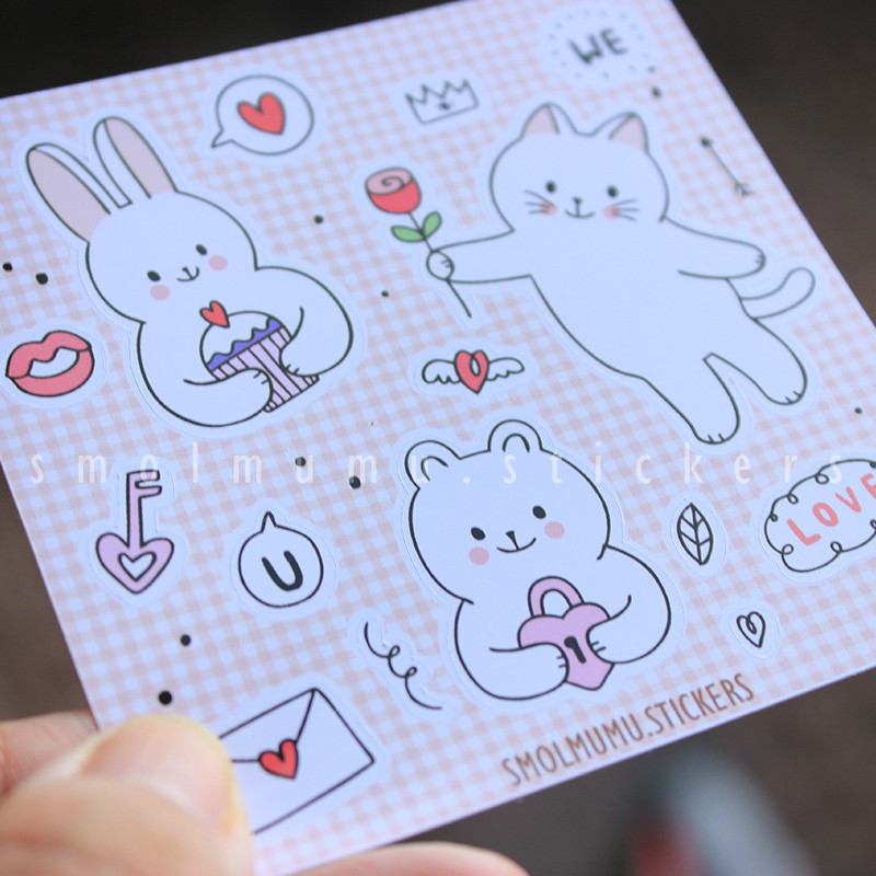 

Sticker Aesthetic Valentine #01 Stiker DECO Planner Journal