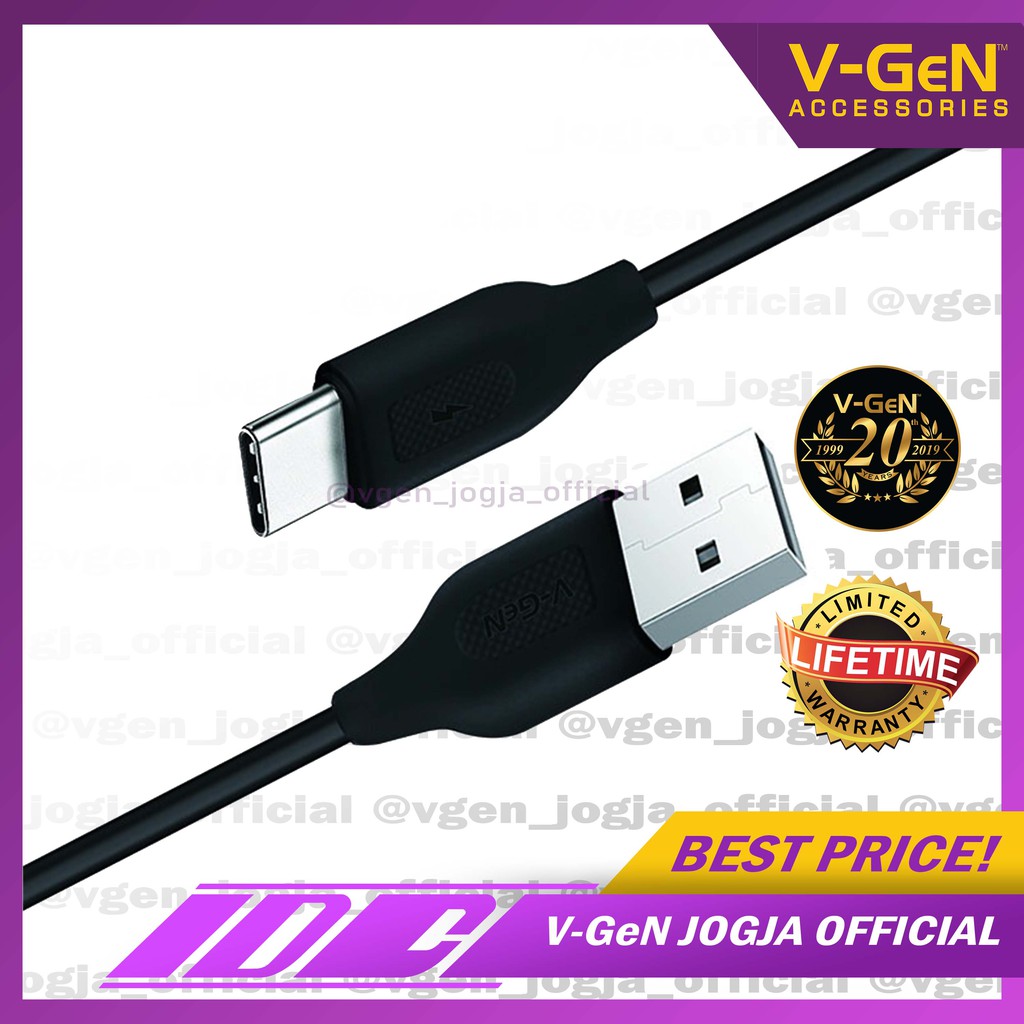 Kabel data USB Type-C V-GeN VG-T1 Fast Charging 1Meter