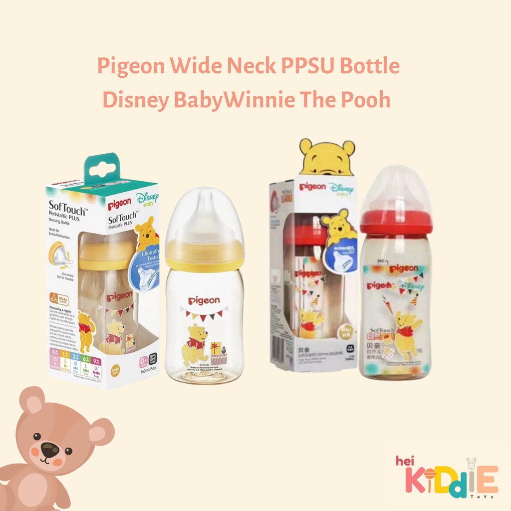 Pigeon PPSU Wide Neck Mickey Winnie The Pooh 160 ml 240 ml