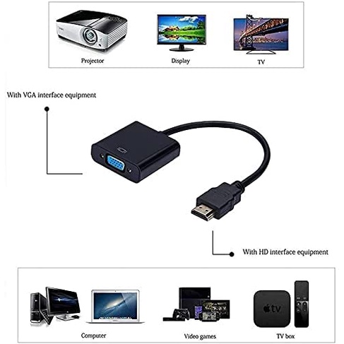 HDTV To VGA Converter Adapter# HDmi To VGA