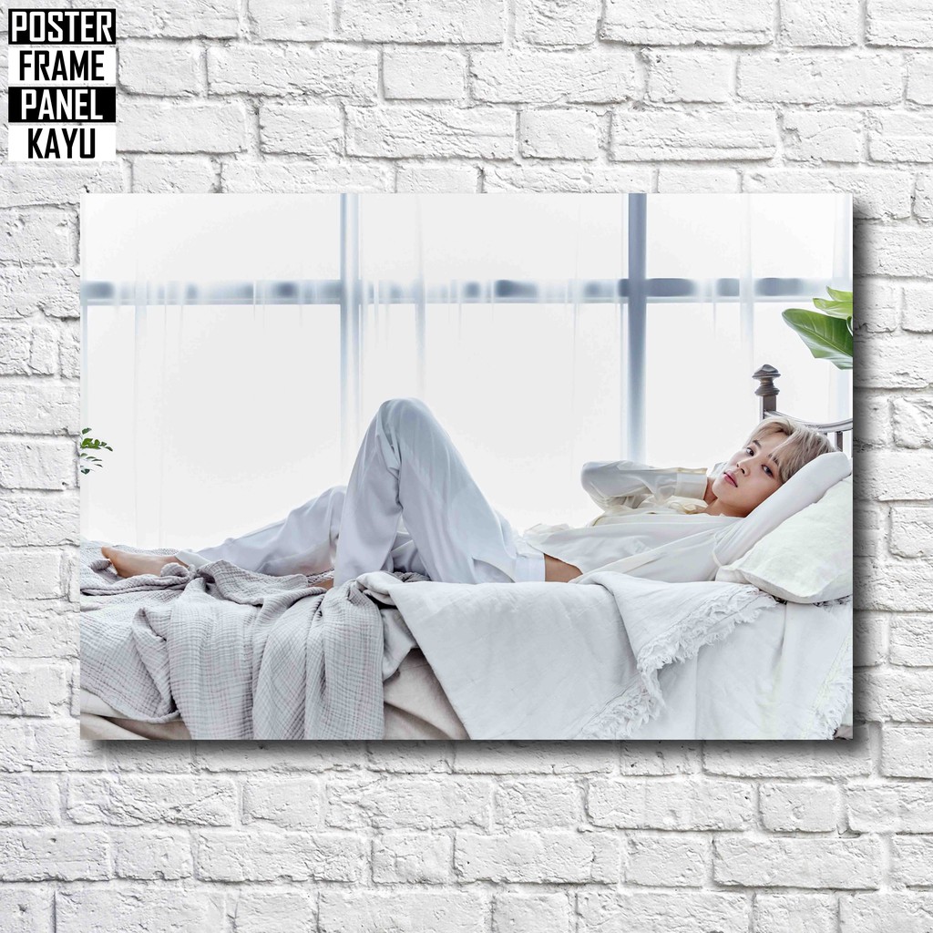 Poster BTS Jimin DICON Frame Kayu Solid A4 JMN159