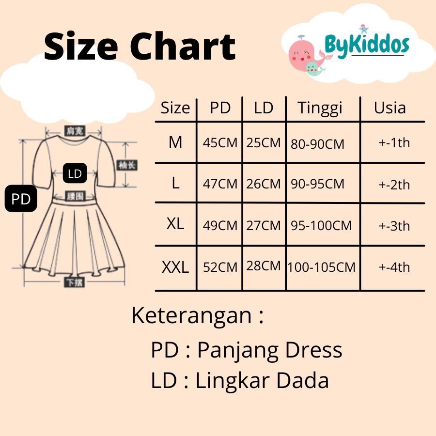 ByKiddos - Dress Anak Perempuan Gaun Pesta / Dress Pesta Motif Pita Dress Tutu /  Dress Gaun Anak Perempuan Import Sparkle Bowie