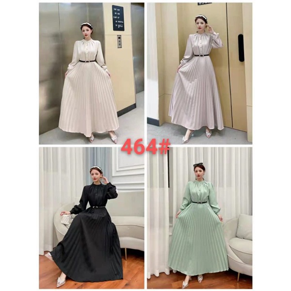 NEW GAMIS GREEN SAGE/GAMIS PLISKET GREEN SAGE/MAXI DRESS PLISKET/LONG DRESS SAGE