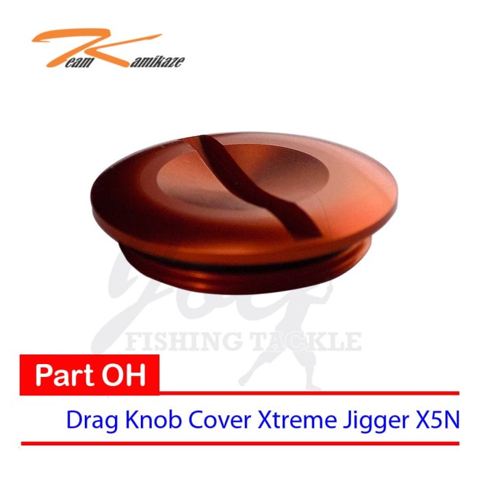Part Xtreme Jigger X5N Drag Knob Cover - Team Kamikaze OH Reel