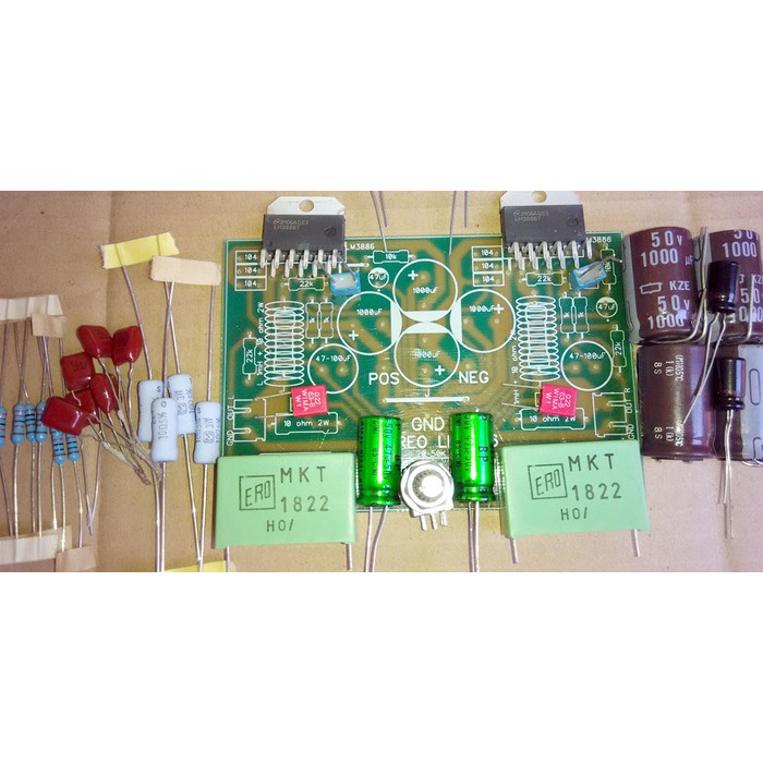 Kit LM3886 Solderless 3