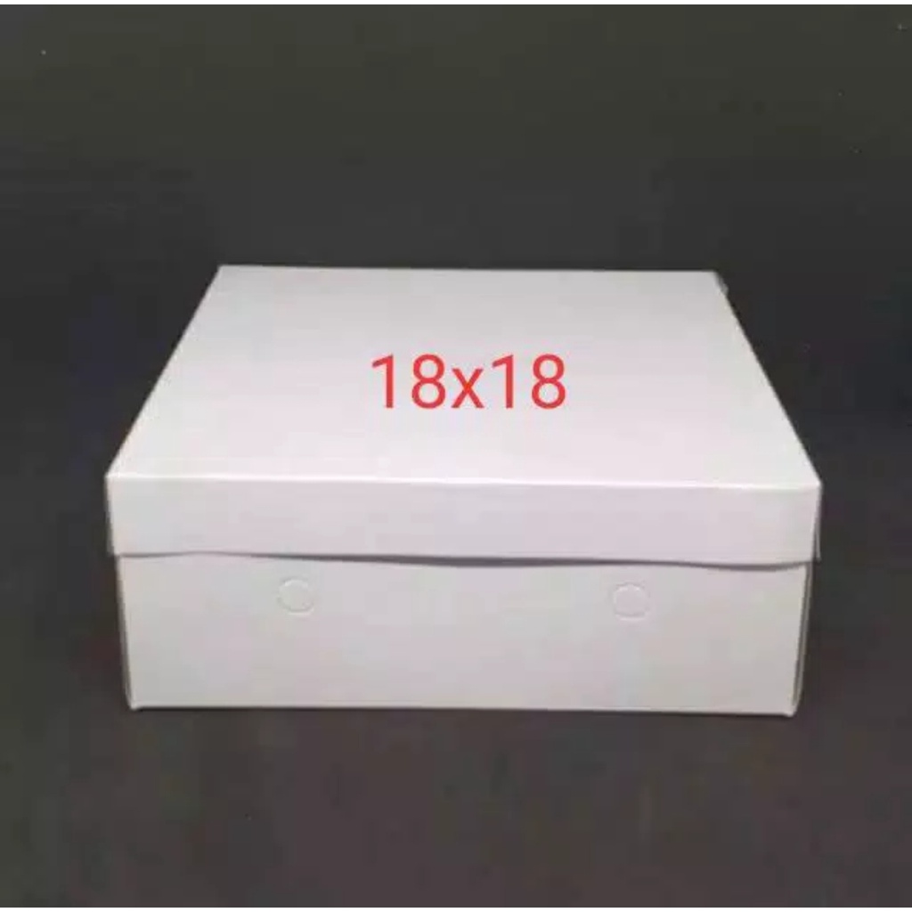 Dus Nasi Kotak 18x18 20x20cm Putih Polos Catering Box dus 18x18 20x20 cm nasi box