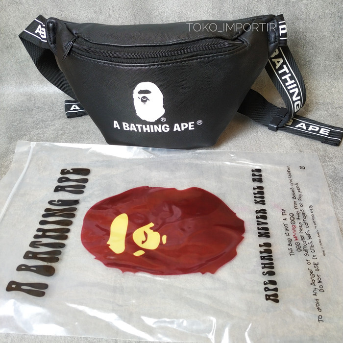 Bape Waistbag ss19 Original Waist Bag Tas Pria A Bathing Ape Selempang - sisa pabrik