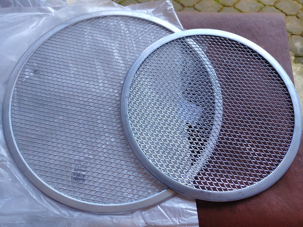 Thickened Wide Side Aluminum Pizza Grill Pan Grilled Pizza Grill Mesh Baking Tools