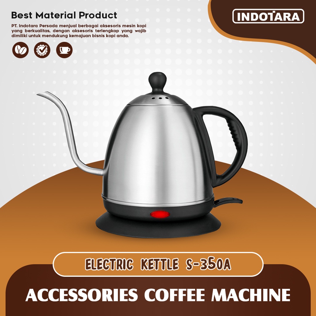 Teko Listrik Stainless Steel Pemanas Air Kettle Electric - S350A