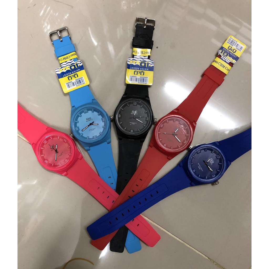 [ Merah ] Jam Tangan Water Resistant - Fashion Pria &amp; Wanita Analog - VQ255