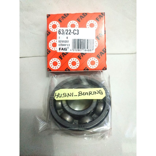 Bearing 63/22 C3 FAG GERMANY Kruk As Ninja R/RR 150cc 2tak Kharima mio