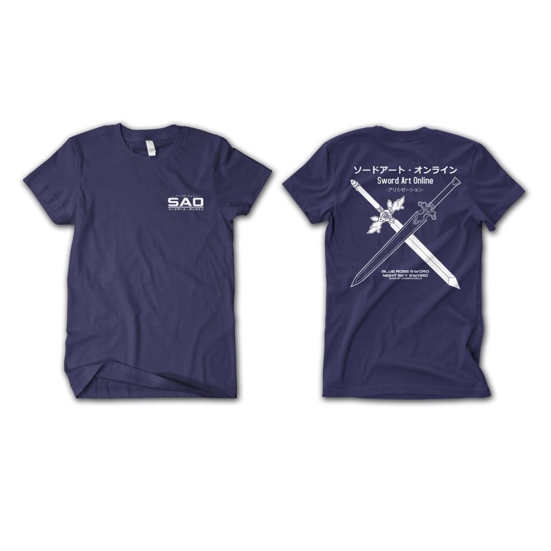 Kaos Anime Sword Art Online Kirito Premium Original