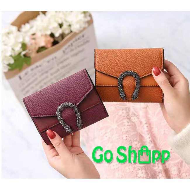 Dompet Wanita Kancing Ular Polos - Dompet Fashion Kulit Import - Dompet Wanita Premium Import [PD08]