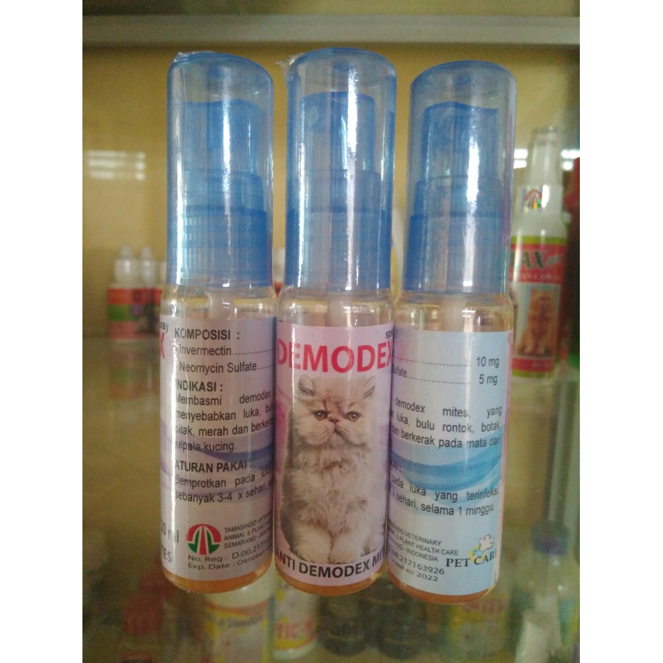 Demodex Spray - anti demodex mites kucing