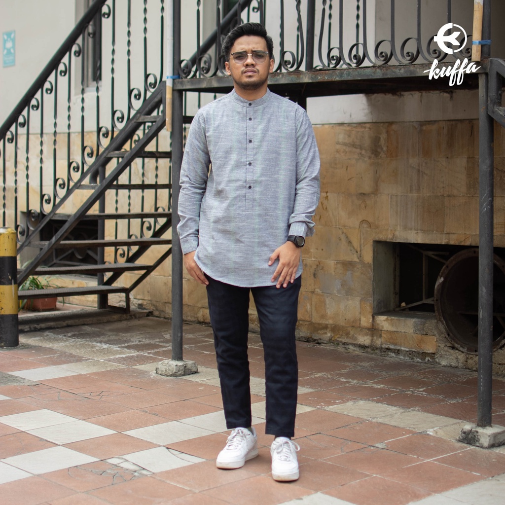 Baju Muslim Kemeja Koko Longline Lengan Panjang Pria Dewasa / Fashion Muslim / Atasan / Berkualitas 