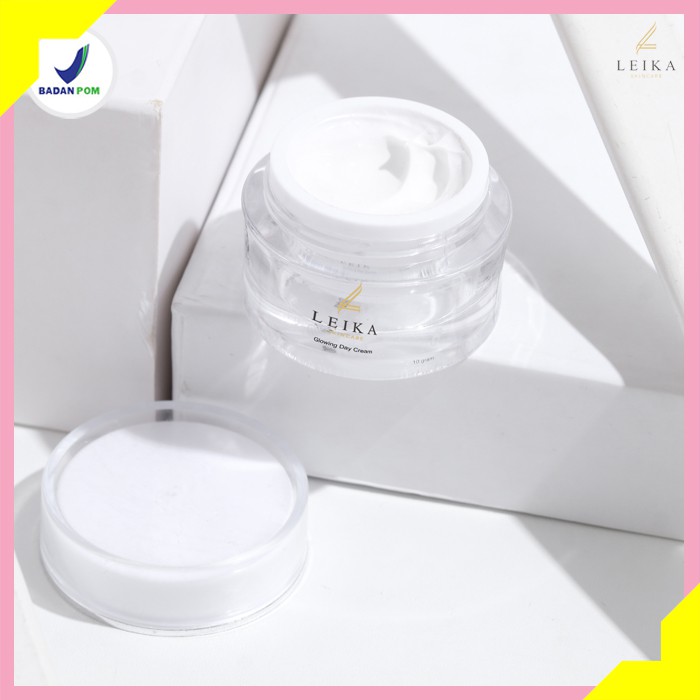 Glowing Day Cream Leika Skincare Aman 100% Resmi BPOM | Leika Skin Care Krim Siang