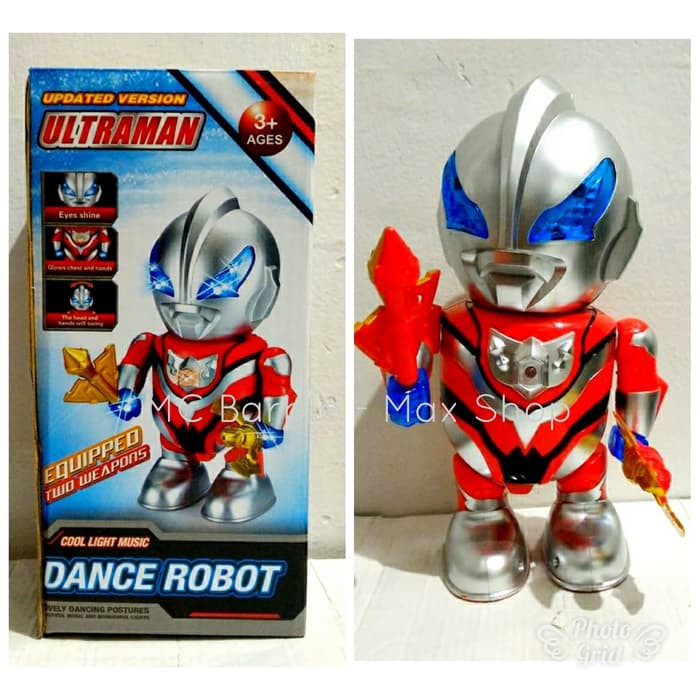  Mainan  Anak Robot  Ultraman  Dance Music Lampu Shopee Indonesia