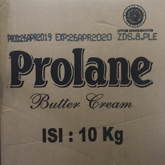 

Butter Cream Prolane 10kg - GOSEND ONLY