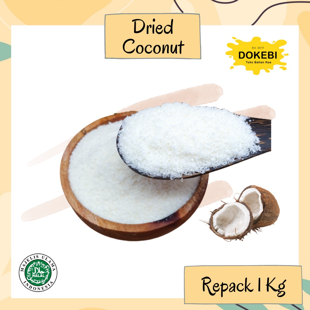 

Desiccated Coconut 1 KG / Kelapa Kering / Dried Coconut