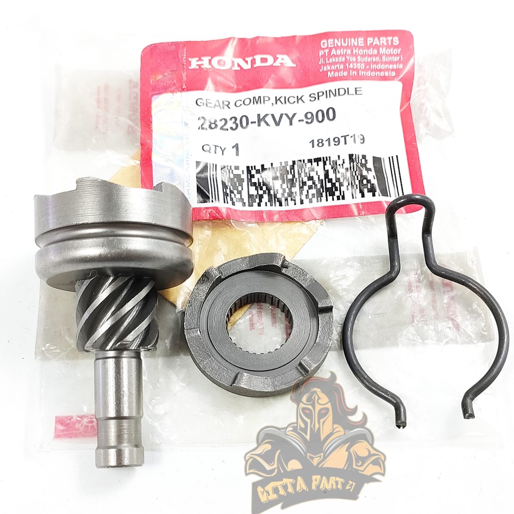 KICK STATER GEAT GIGI PINION HONDA KVY KUALITAS ASLI ORIGINAL HONDA PRESISI AWET DAN DIJAMIN MANTAP SCOOPY KARBU SPACY KARBU VARIO 110 KARBU BEAT KARBU
