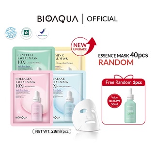 [BSM10X] BIOAQUA Sheet mask 10X Effect Whitening Repair Face Mask Memperbaiki Kulit Kusam