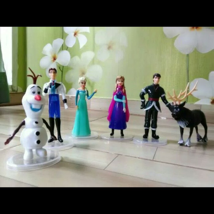 

Figure Frozen 1 set isi 6 pcs Topper Cake Frozen Hiasan Kue Frozen