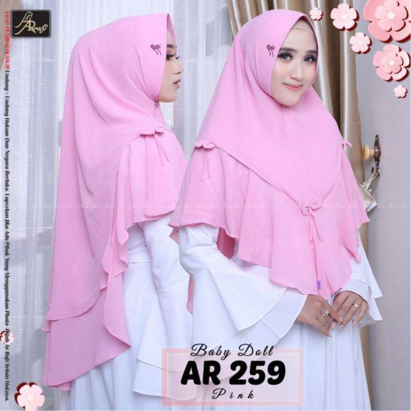 HIJAB ARRAFI AR 259HIJAB CANTIK PREMIUM  ORIGINAL TERBARU 2021
