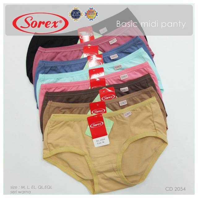 KL | CELANA DALAM WANITA SOREX BAHAN KATUN STRECH DAN LEMBUT ART 2053 | 2054 | 2055