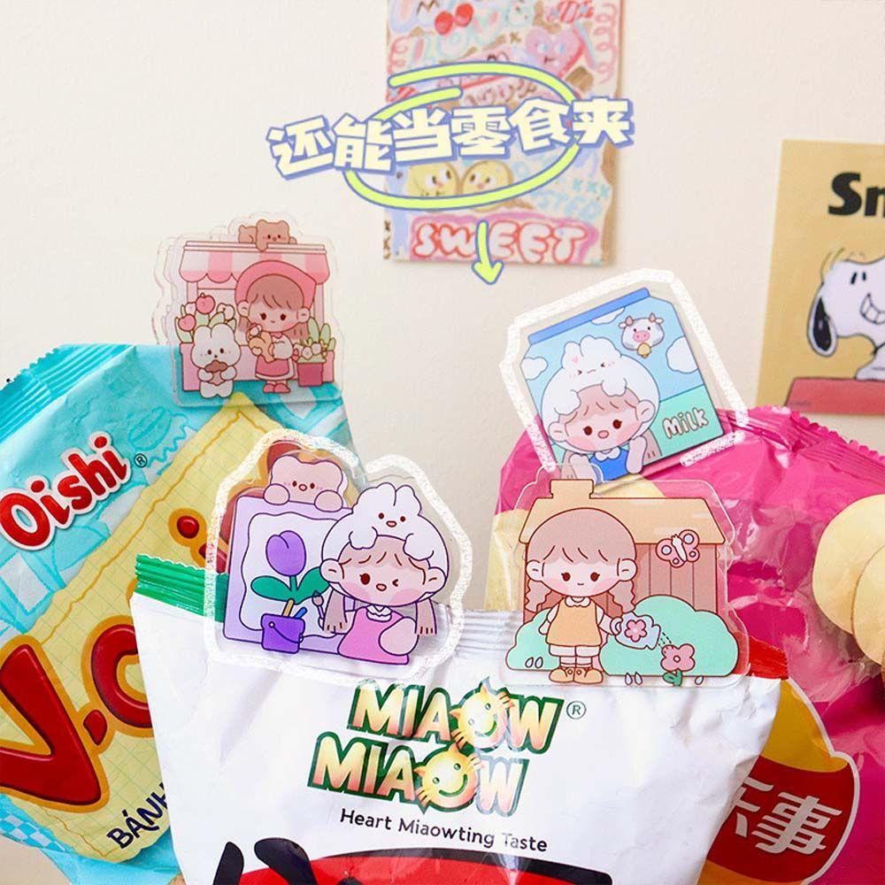 Mxbeauty Memo Klip Kawaii Magazine Penjepit Kertas Tetap Klip Tagihan Alat Tulis Siswa Folder Square Clips