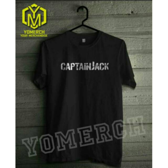 Baju kaos Captain Jack simple keren Yomerch