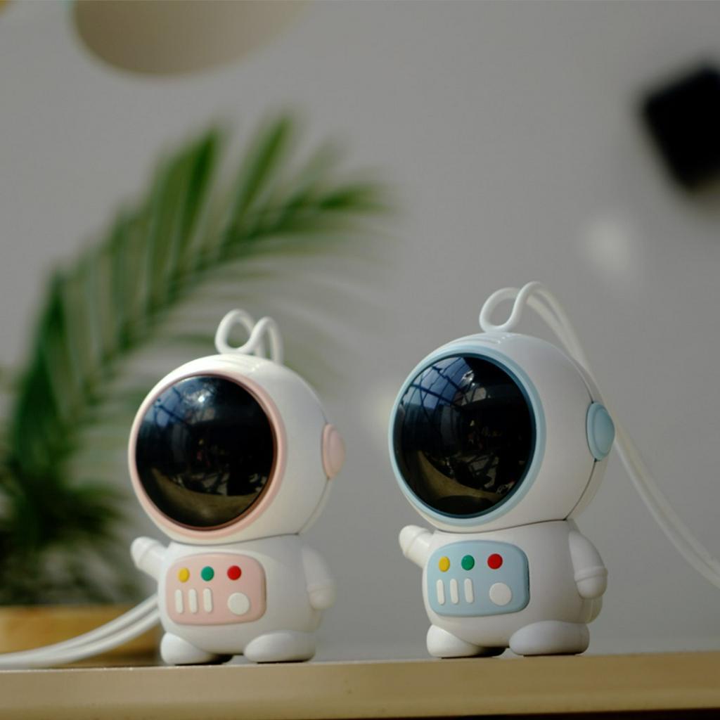 【COD】Roket Kipas Angin Mini Karakter Astronaut Cute Fan Original Gantungan Kunci Lucu