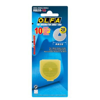 

Olfa-Spare Blade dia 28mm RB28-10 (10pcs)