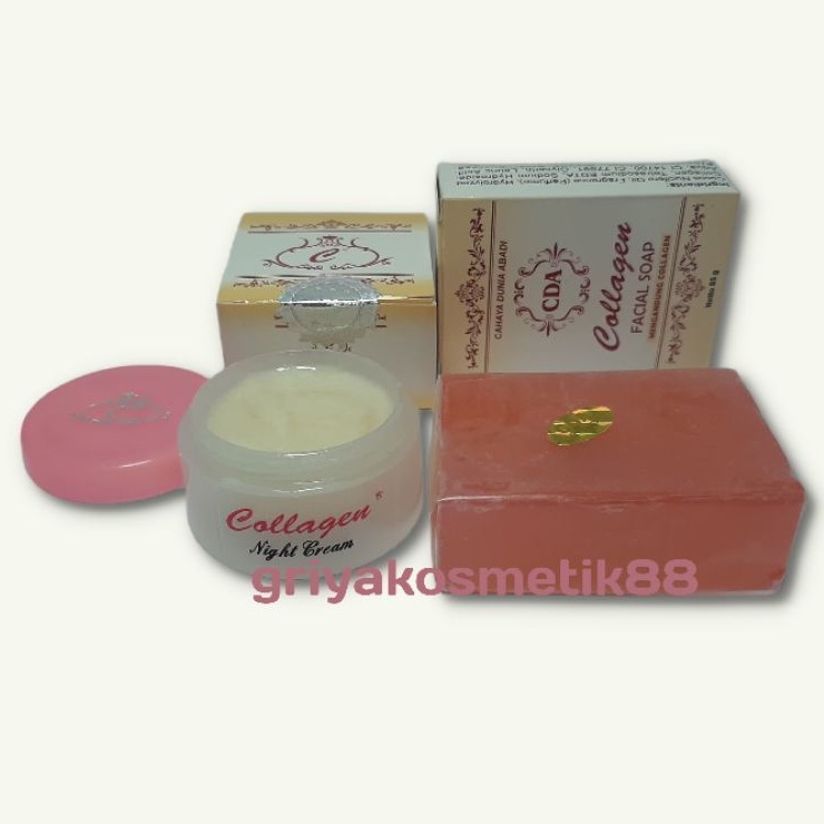 PAKET CREAM COLAGEN MALAM ORIGINAL DAN SABUN [2in1]