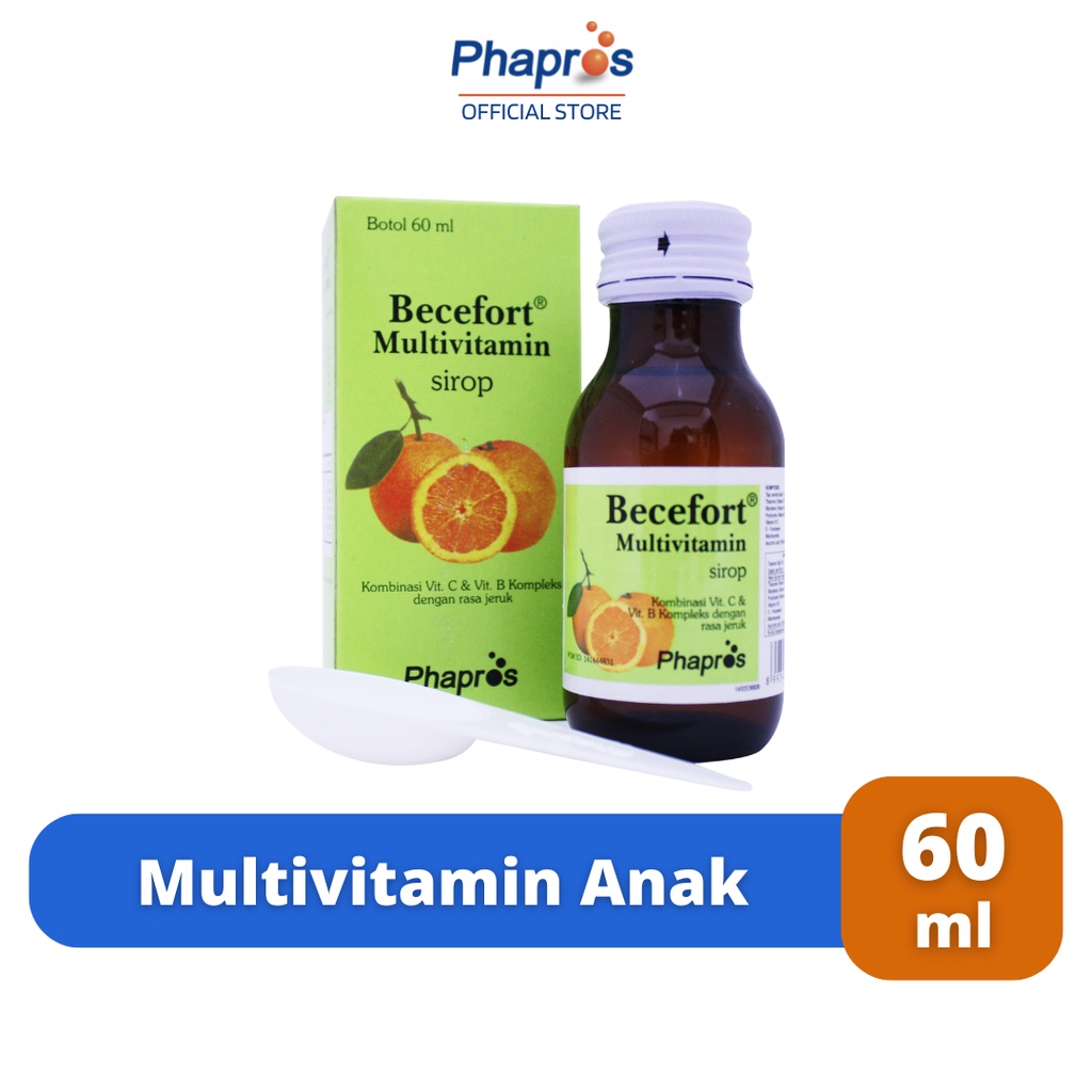 Jual Becefort Sirup Suplemen Vitamin C Anak 60ml | Shopee Indonesia