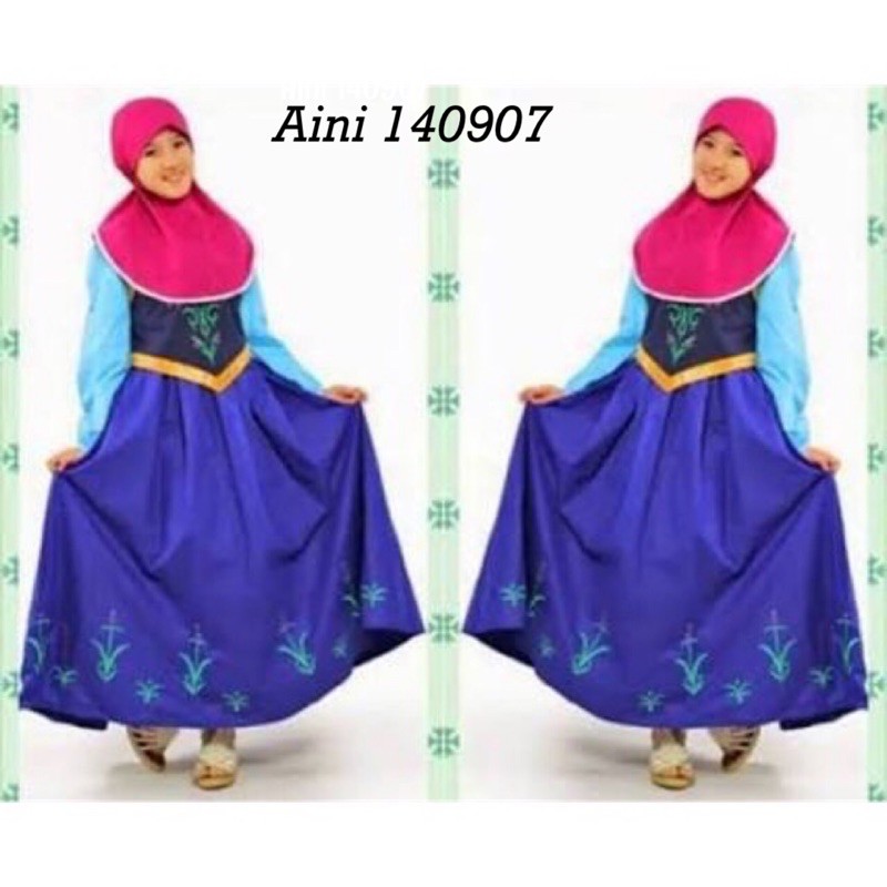 Gamis Aini / Gamis Anak/ Baju Muslim Princess/ Dress Muslim Princess